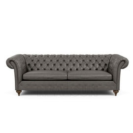 Un buen precio. Sala de estar de cuero Sofa Chesterfield Chaise Lounge Sofa del vintage de la tapicería en línea