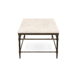 Un buen precio. El marco metálico del vintage cepilló la pequeña mesa de centro moderna de cobre amarillo con Crystal Stone Veneer Top en línea