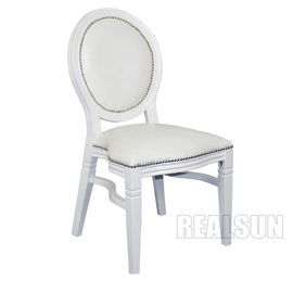 Un buen precio. Tabla blanca apilable de Hall Chairs Bride And Groom de la boda del pasillo del hotel en línea