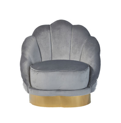 Un buen precio. Concha de peregrino americana Shell Shaped Living Room Sofa de la tela del terciopelo en línea