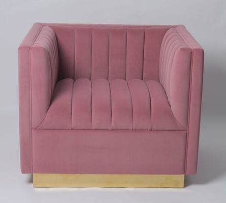 Un buen precio. Tela de encargo Sofa Living Room Furniture Armchair del terciopelo del color en línea