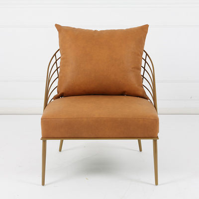 Un buen precio. Marco de acero inoxidable del oro de la butaca de cobre amarillo moderna de la sala de estar en línea