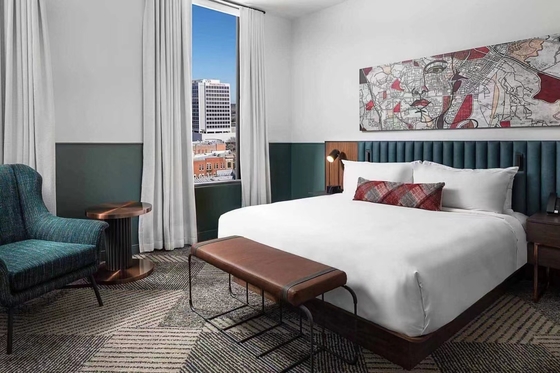 Un buen precio. Los muebles modernos del dormitorio del hotel de lujo de Doubletree fijan estilo americano en línea