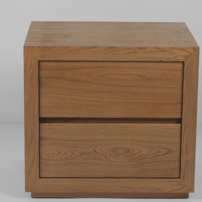 Un buen precio. Color modificado para requisitos particulares muebles sólidos modernos del dormitorio del hotel de lujo de Nightstand del roble en línea