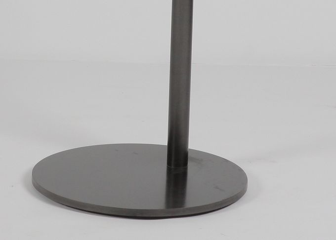 Madera de la forma redonda y contemporáneo lateral de la tabla del café del metal 1