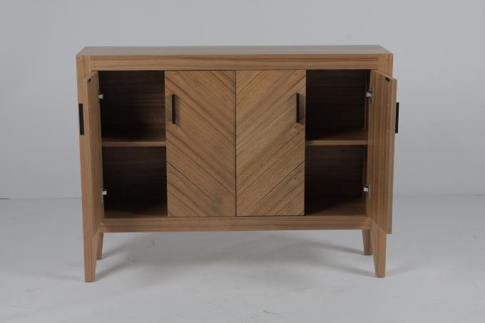 Madera sólida del estilo del comedor de los armarios de cocina modernos de los muebles 2