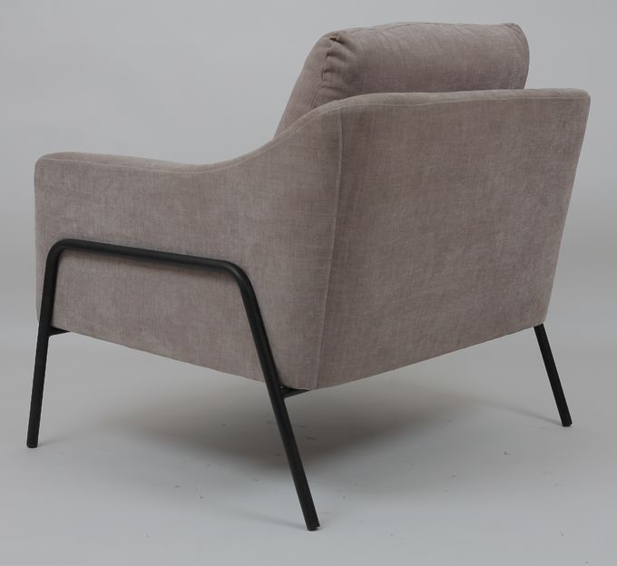 Marco metálico moderno de Sofa Upholstered Grey With Black de la sala de estar de la moda 0