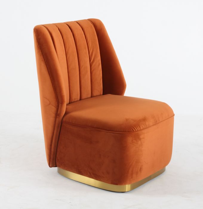 Solo terciopelo Sofa Chair Modern And Luxury moderno de la sala de estar 3