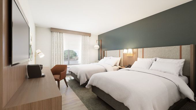 Muebles expresos del hotel de la hospitalidad de los conjuntos de dormitorio del cabecero del mesón 2