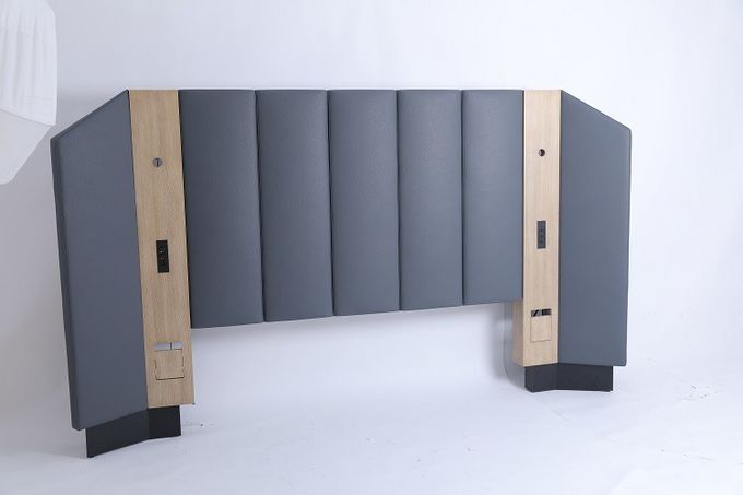Dormitorio del cabecero de la cama del hotel EKing el penacho tapizado tela de los muebles de la cama de Siz 2