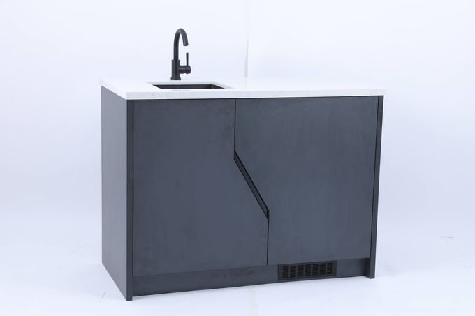 Vanidad de encargo moderna del cuarto de baño con el top de mármol 1