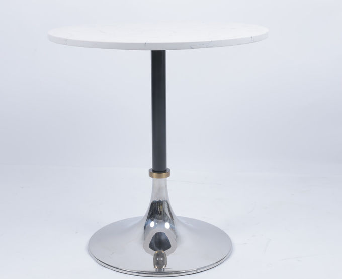 Commercial Hotel de metal de mármol Salón de estar Mesa de café Tamaños personalizados 3