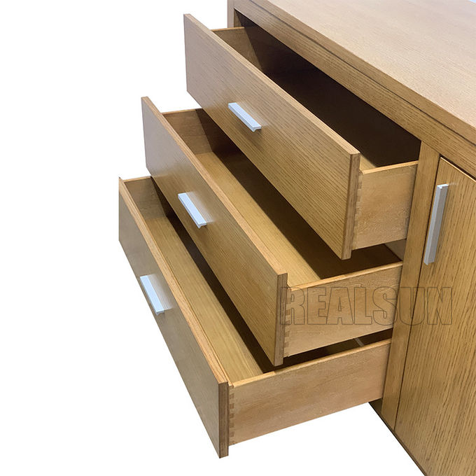 Chapa modificada para requisitos particulares hotel del gabinete con 42" escritorio abierto de par en par 24" Mini Fridge Storage ancho 1