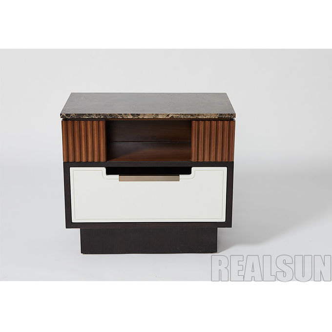 Mesita de noche de mármol de estilo americano, mesita de noche, muebles de dormitorio 1