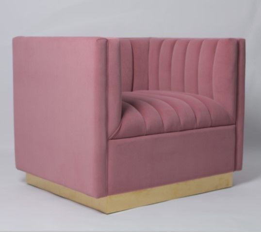 Tela de encargo Sofa Living Room Furniture Armchair del terciopelo del color 3