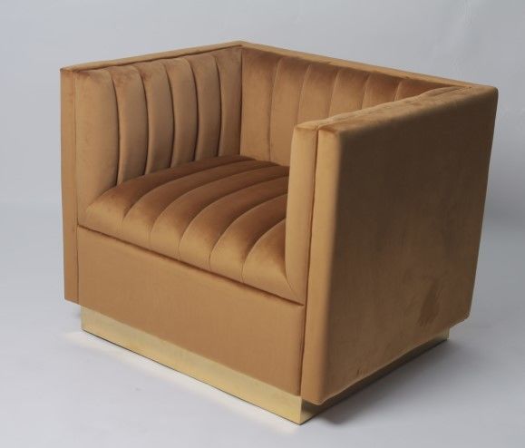 Tela de encargo Sofa Living Room Furniture Armchair del terciopelo del color 1