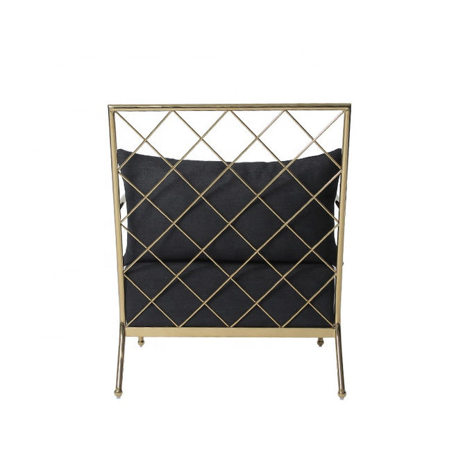 Sillón europeo del marco del oro de los muebles del diseño moderno del estilo 1