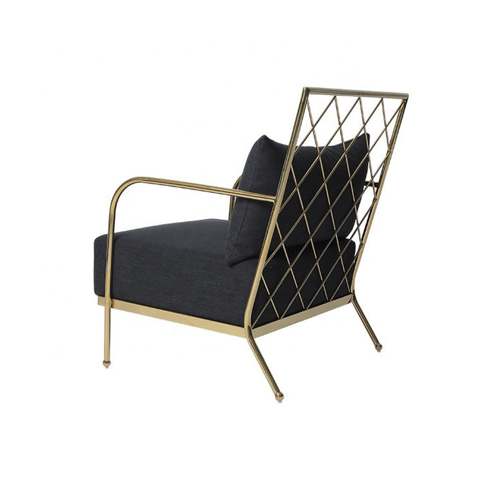 Sillón europeo del marco del oro de los muebles del diseño moderno del estilo 4