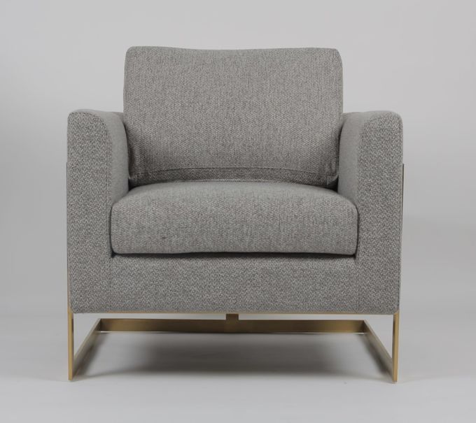 Sofá americano de la sala de estar de Gray Fabric los 83*75*85CM del estilo 3
