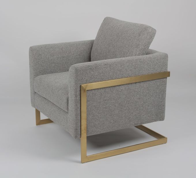 Sofá americano de la sala de estar de Gray Fabric los 83*75*85CM del estilo 2