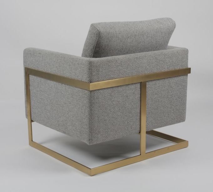 Sofá americano de la sala de estar de Gray Fabric los 83*75*85CM del estilo 1