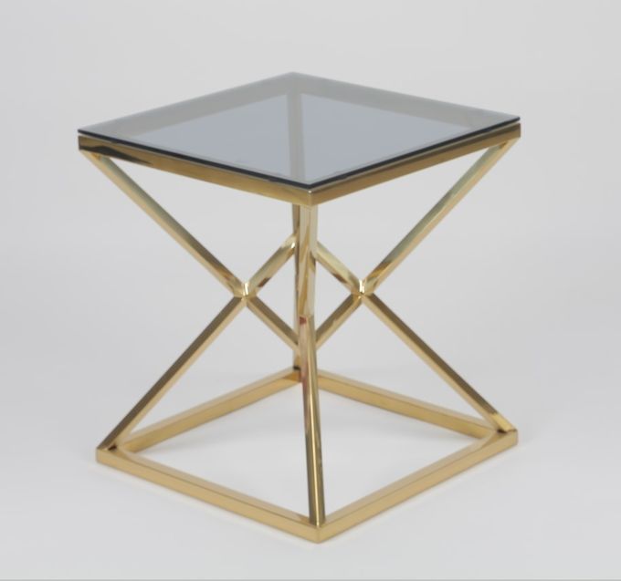 acero inoxidable moderno 0.47cbm de los 50x50cm y mesa de centro de cristal 5