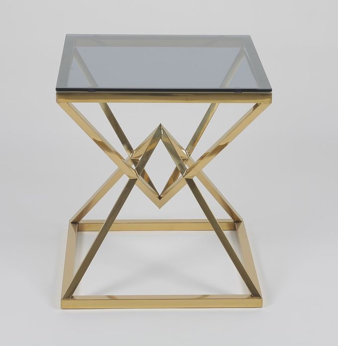 acero inoxidable moderno 0.47cbm de los 50x50cm y mesa de centro de cristal 2