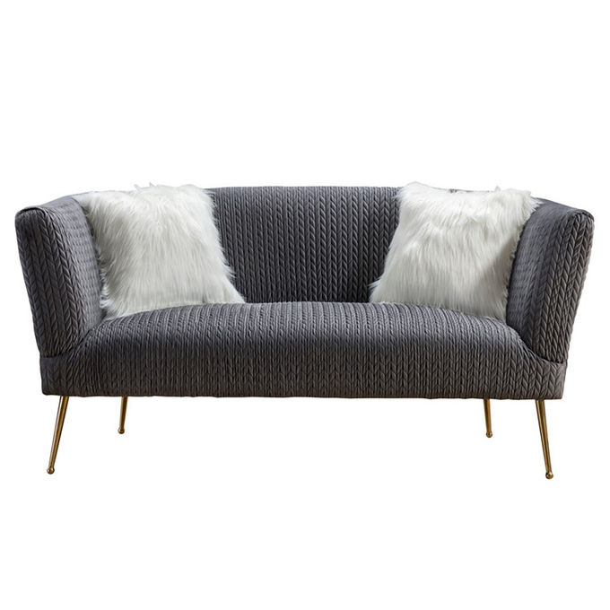 Sofá moderno de la sala de estar de la tela de los asientos H74cm de los muebles 2 3