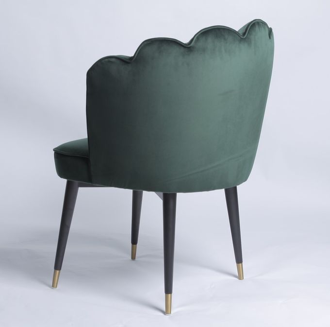 Silla de cena moderna del terciopelo nórdico de W49cm D los 47cm H82cm 4