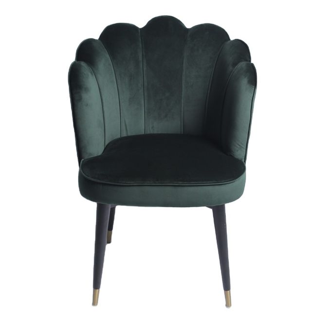 Silla de cena moderna del terciopelo nórdico de W49cm D los 47cm H82cm 3