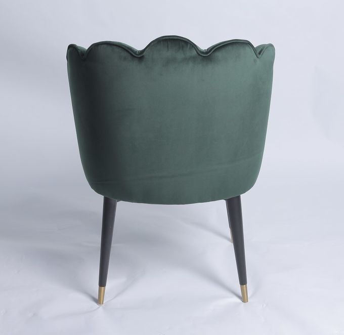 Silla de cena moderna del terciopelo nórdico de W49cm D los 47cm H82cm 1