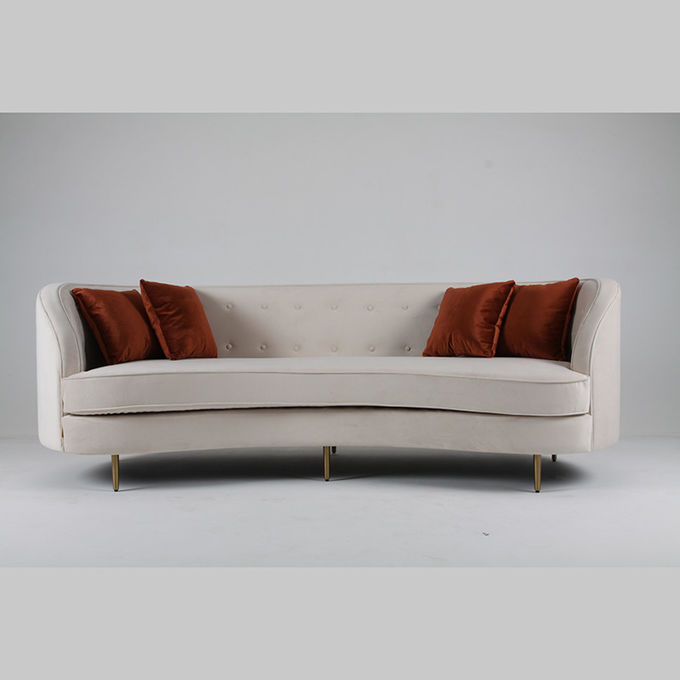 La sala de estar interior de los muebles curvó a Sofa Unfolded Modern Fashion 2