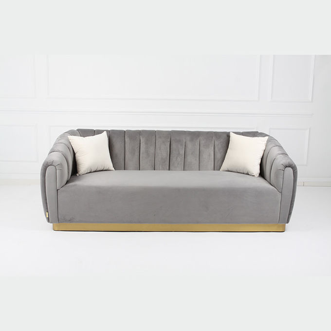 Terciopelo Sofa American Style Modern largo del ocio de la sala de estar 1