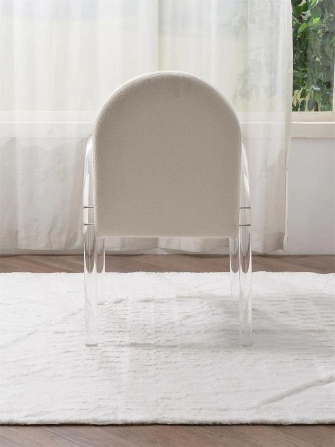 Decoración casera de lujo del comedor de la luz contemporánea de acrílico de la silla 3