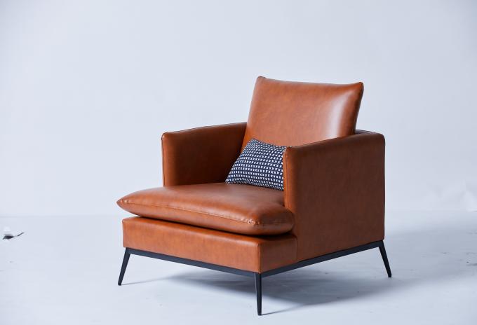 Muebles interiores modernos de lujo de la sala de estar de la sola silla de cuero del ocio 1