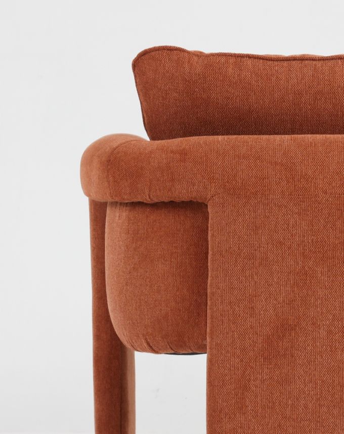 Silla del ocio de la pierna del terciopelo de la sala de estar la tri tapizó diseño moderno 0